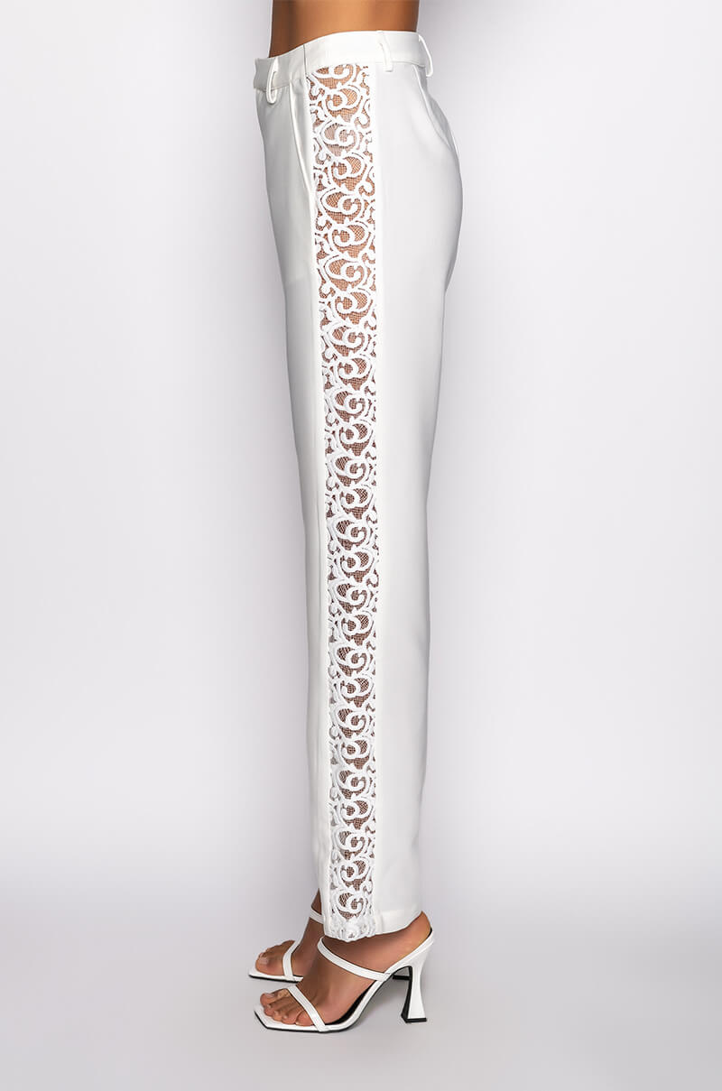 LUCY LACE DETAIL TROUSER