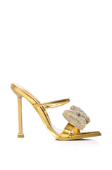 LUMERE BOW MULE IN GOLD