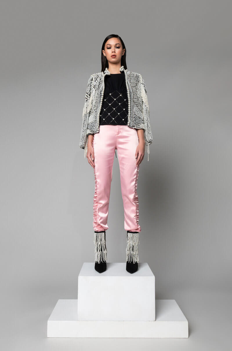 LUXE ALL OVER PEARL ALIX JACKET