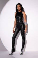 MADDIE MATTE FAUX LEATHER LEGGING