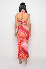MADE FOR THIS MAXI HALTER TOP DRESS