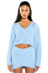 MADE YOU LOOK KNIT MINI SKIRT