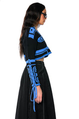 MADISON CROP V NECK SWEATER