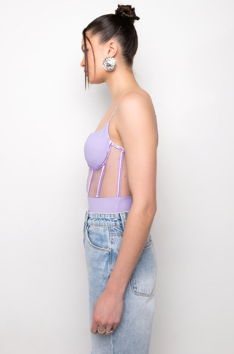 ESME MESH CORSET BODYSUIT