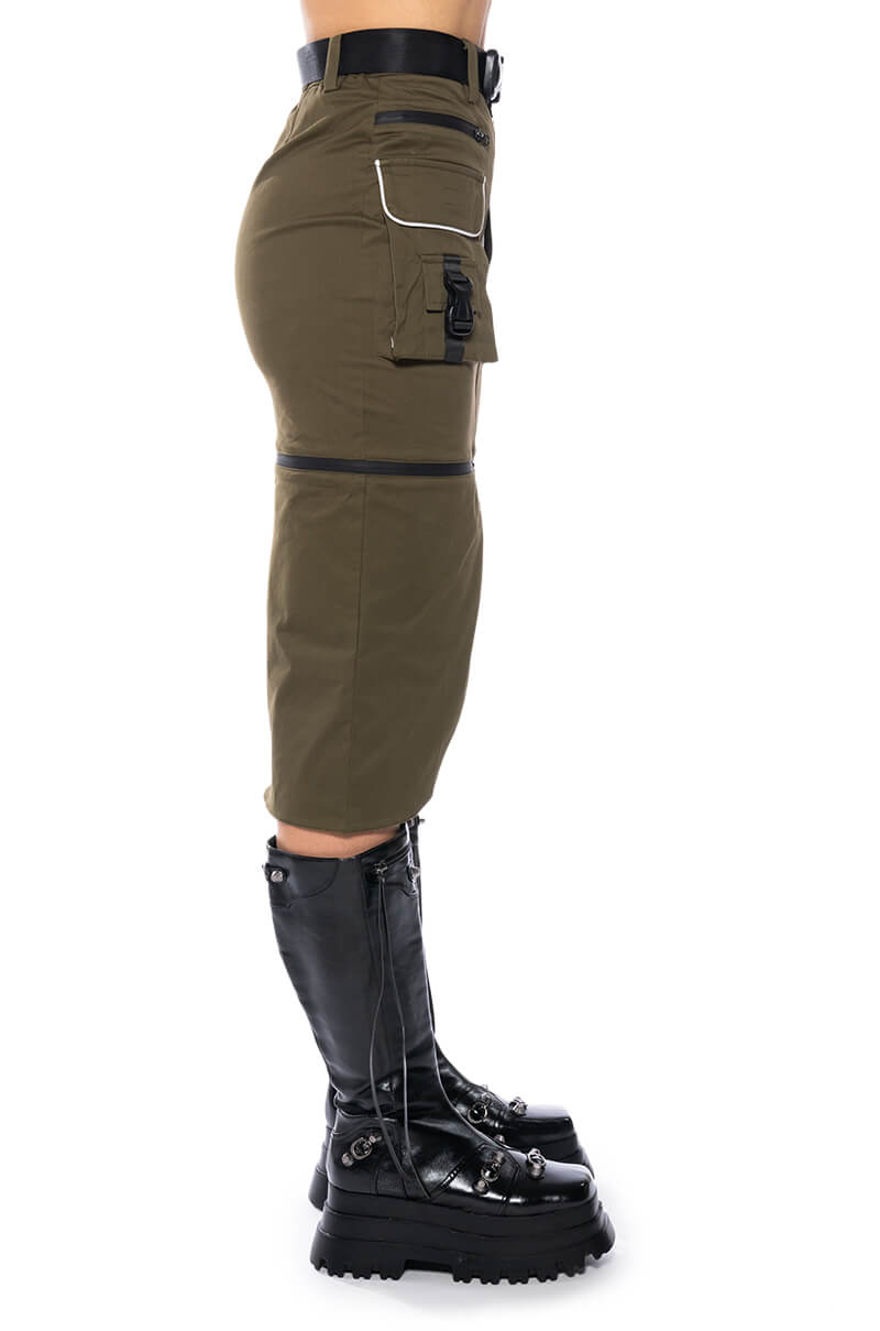 MAJOR MOOD CARGO MIDI SKIRT