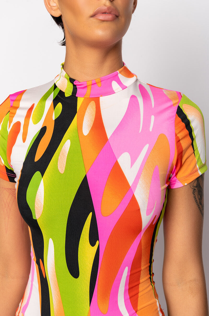 MAKE A MOVE MOCK NECK BODYSUIT
