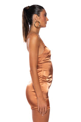 MAKE A WISH SATIN MINI DRESS
