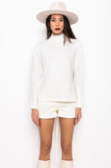 MAKE YOU MINE OPEN BACK RHINESTONE NET SWEATER