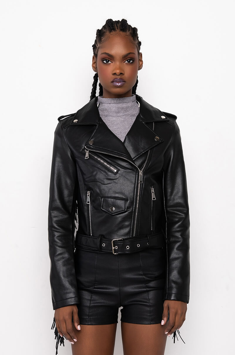 MAMA FRINGE MOTO JACKET