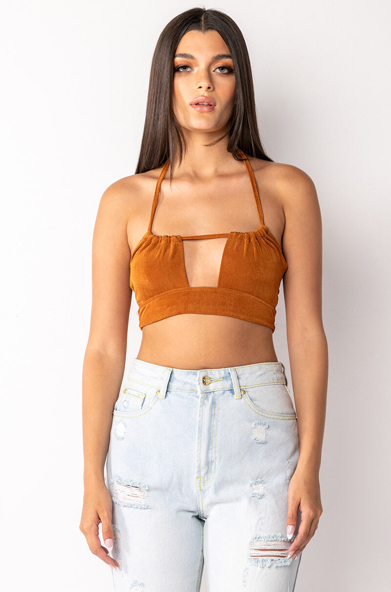 MAMI SLINKY HALTER TOP