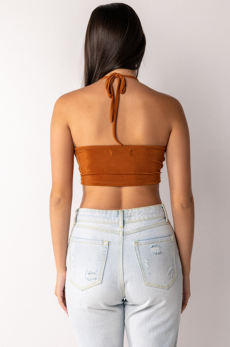 MAMI SLINKY HALTER TOP