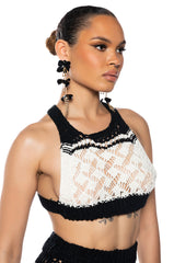 MARINA COLOR BLOCK CROCHET BRALETTE