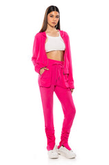 MARLOW MESH JOGGER IN PINK