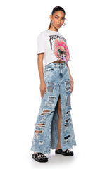 METALLICA FLORAL SKULL CROPPED T SHIRT