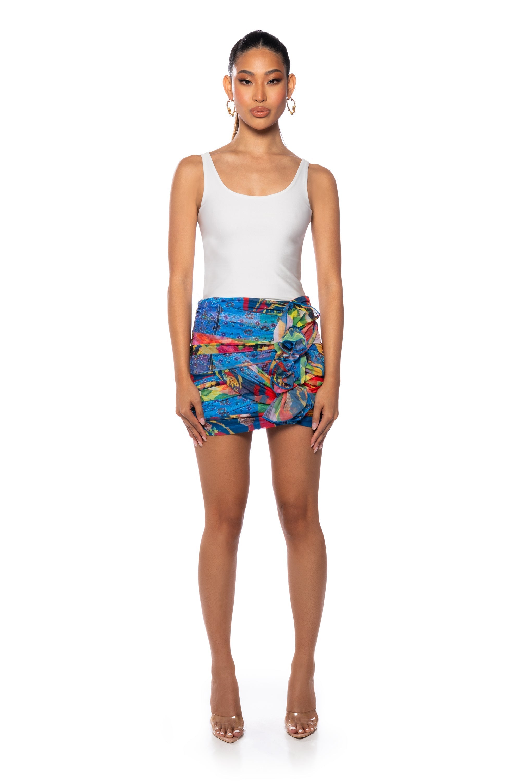 MIAMI IN THE TRAP MESH MINI SKIRT