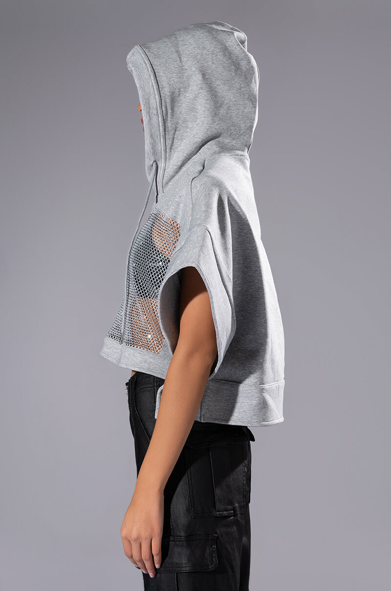 THE ONE CROPPED DOLMAN SLEEVE HOODIE