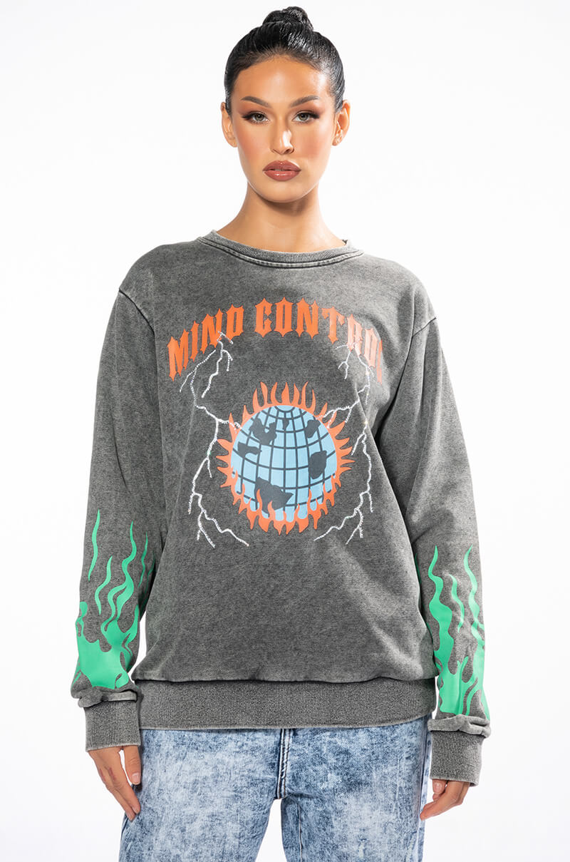 MIND CONTROL CREWNECK SWEATSHIRT
