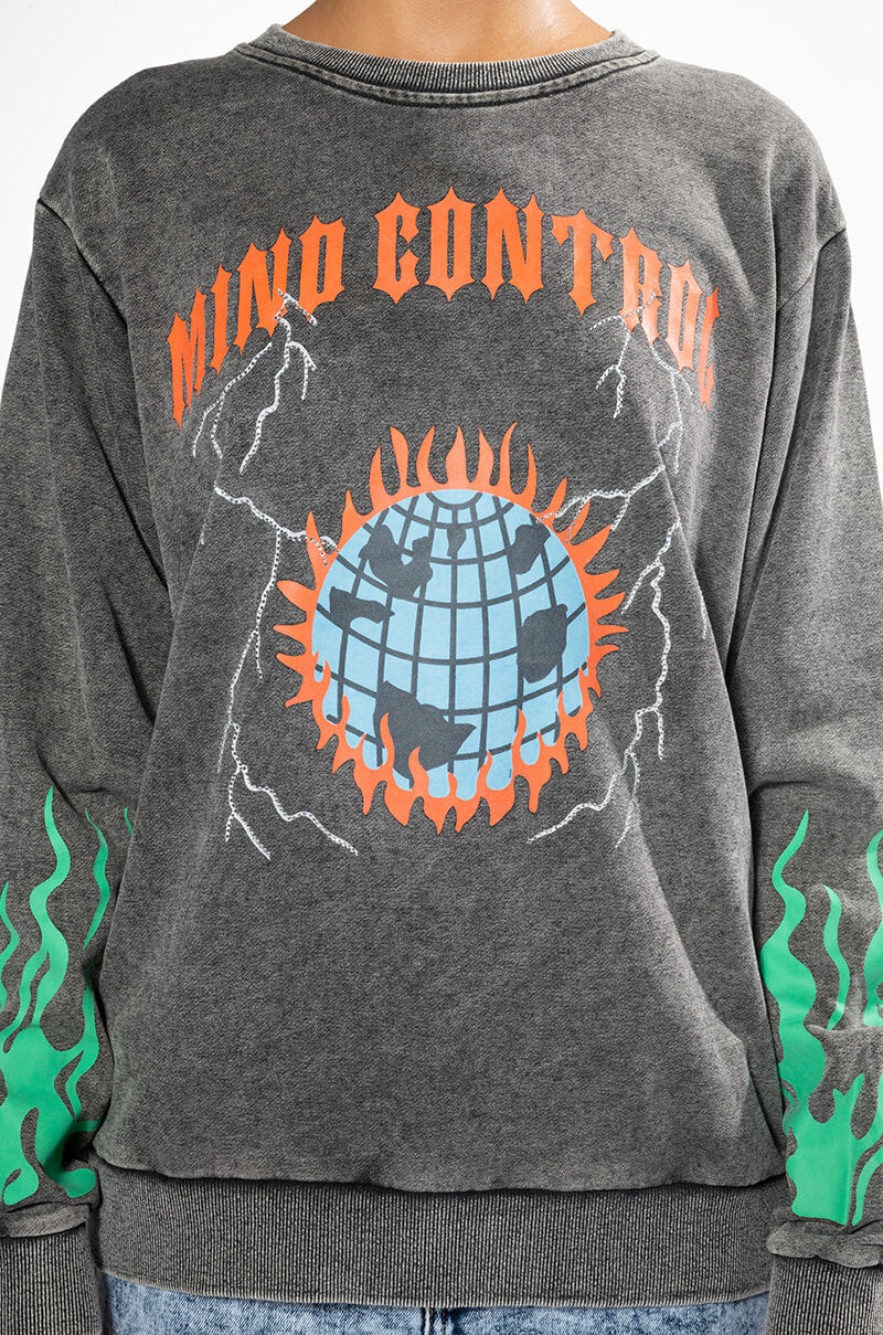 MIND CONTROL CREWNECK SWEATSHIRT