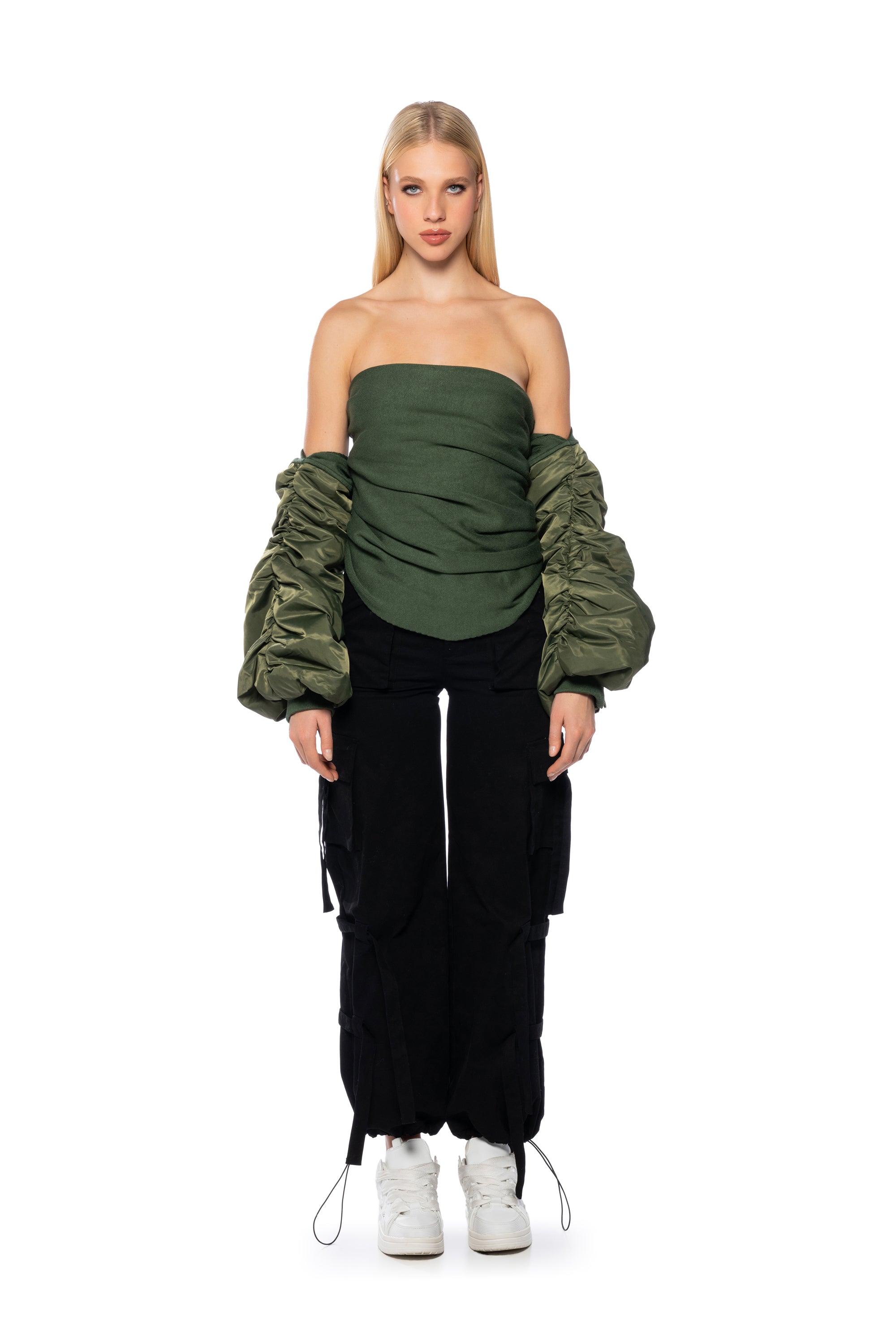 MULTIFUNCTION BOMBER SCARF JACKET