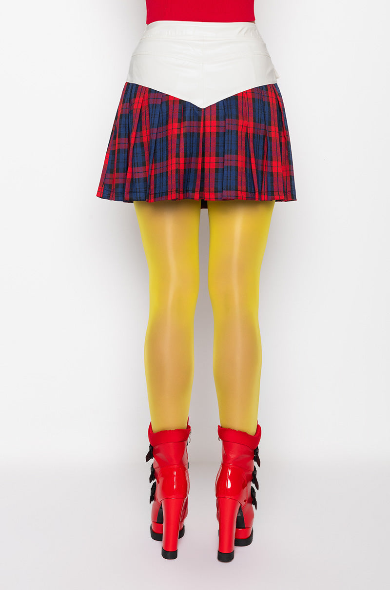 MIX IT ALL PLEATED MINI SKIRT