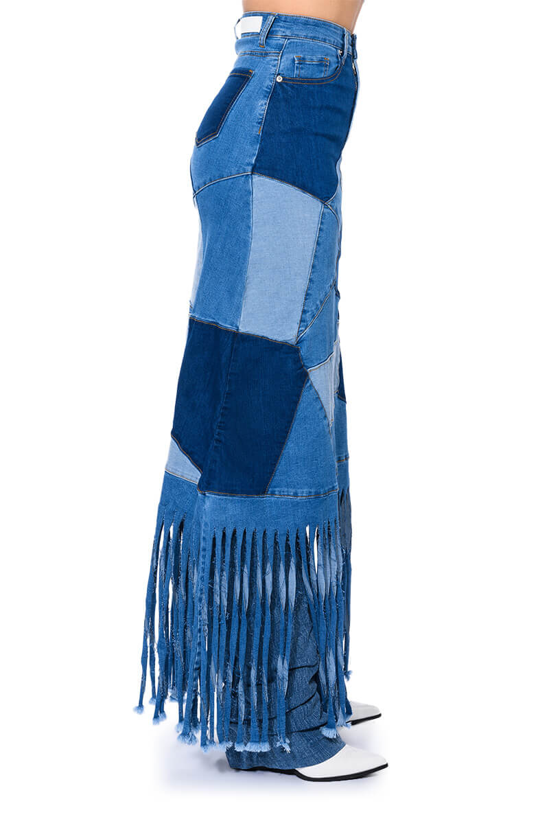 MICHELLE MAXI DENIM SKIRT