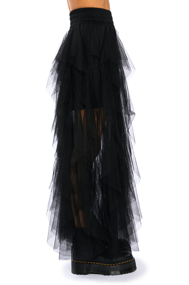 MODERN ROYALTY LAYERED MESH MAXI SKIRT