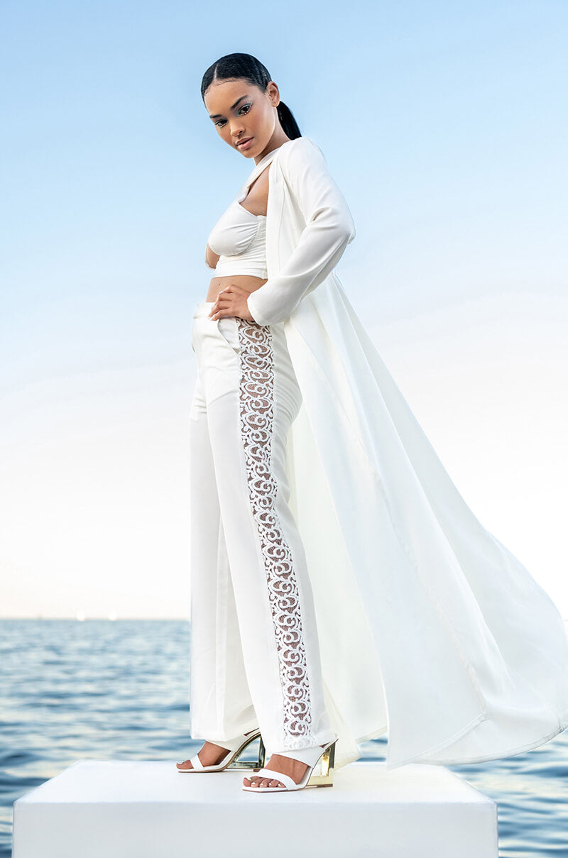 MOON RIVER LONG SLEEVE TRENCH BLAZER