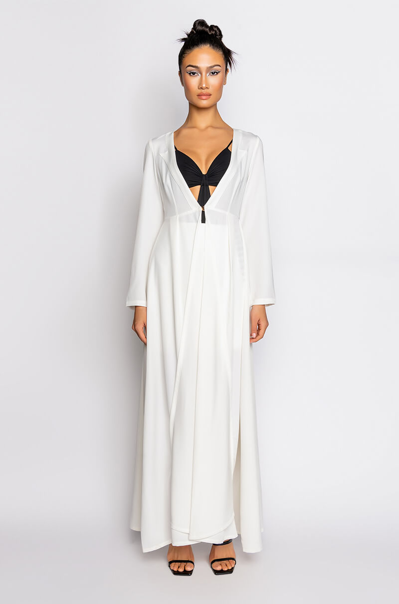MOON RIVER LONG SLEEVE TRENCH BLAZER