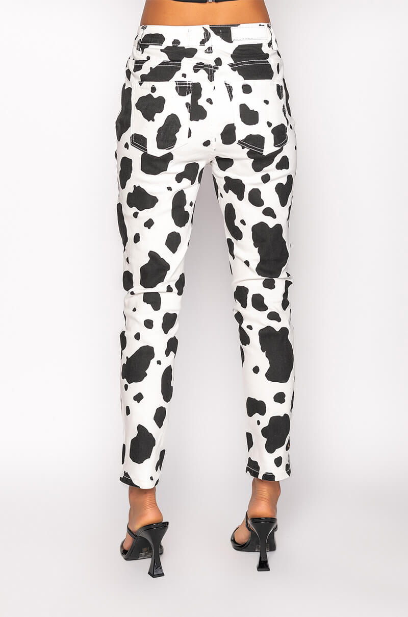 MOOVE IT HIGH RISE PRINTED SKINNY JEAN