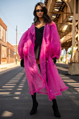 MORE IS MORE OVERSIZED SWISS DOT TRENCH
