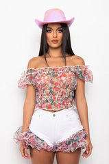 MORNING GLORY PUFF SLEEVE BLOUSE