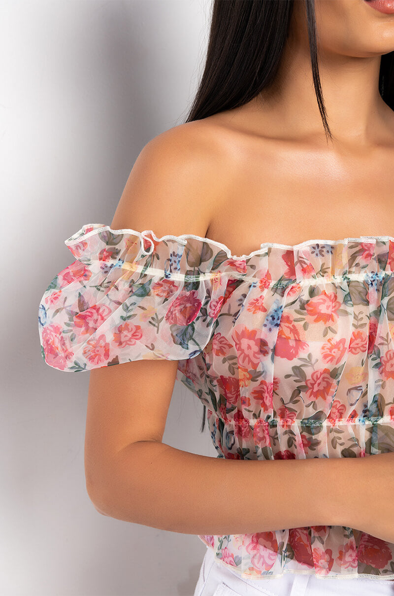 MORNING GLORY PUFF SLEEVE BLOUSE