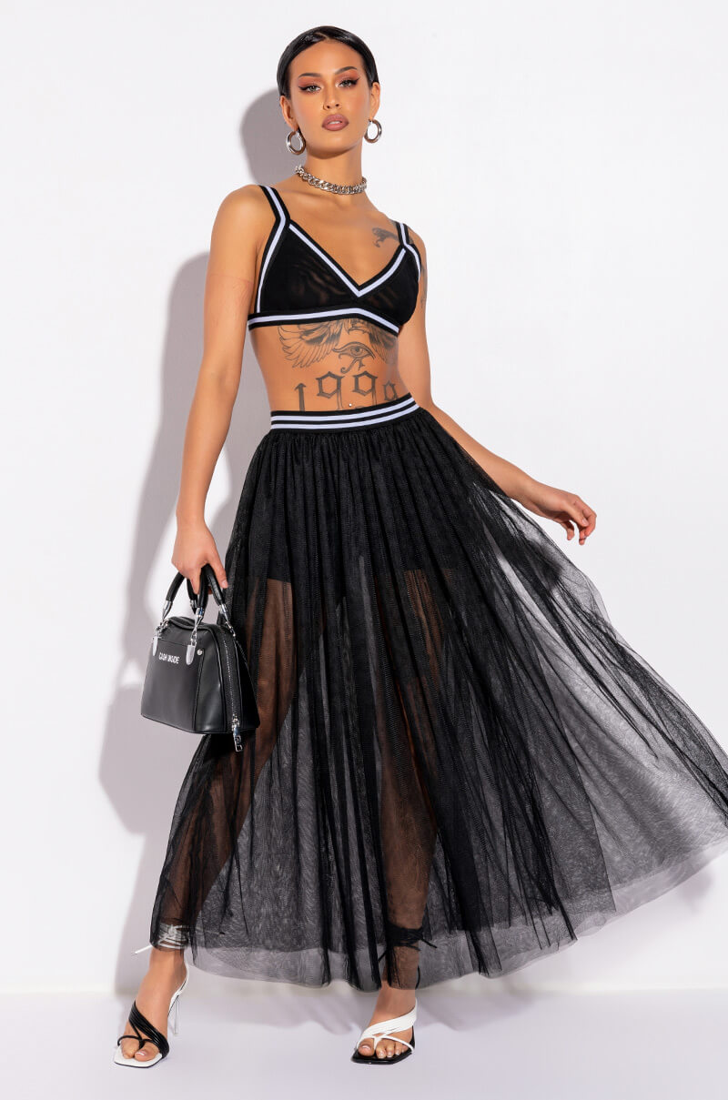 OFF DUTY MESH BRALETTE