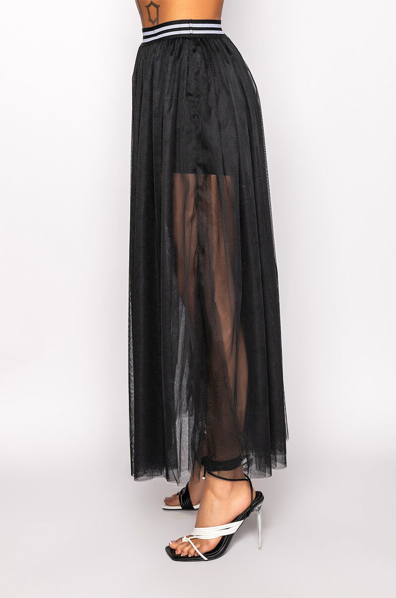 OFF DUTY MESH MAXI SKIRT