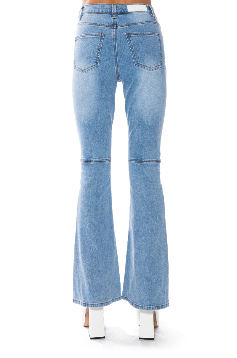 MY BUSINESS HIGH RISE FLARE JEANS