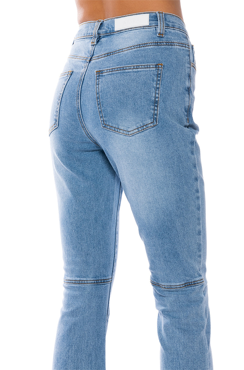 MY BUSINESS HIGH RISE FLARE JEANS