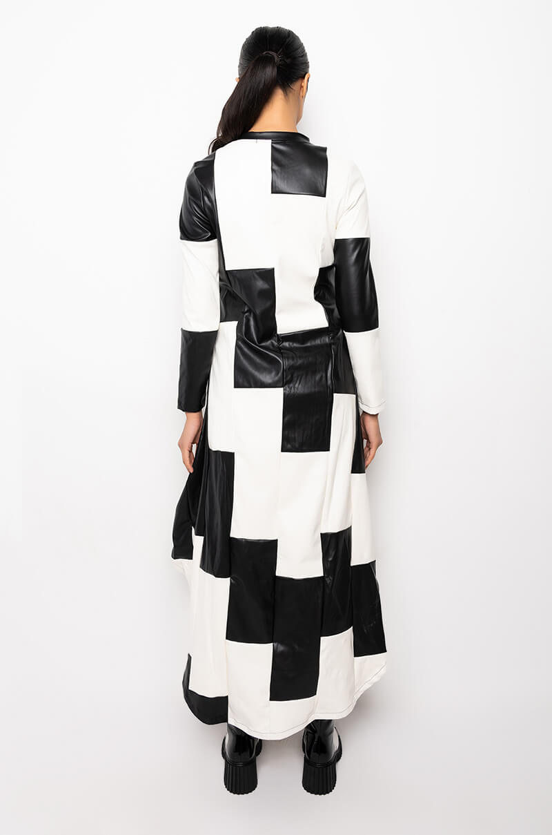 MY SUGAR BOO HI LO CHECKERED TRENCH