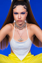 MY TIME TO SHINE RHINESTONE BACKLESS TIE TOP