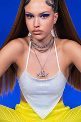 MY TIME TO SHINE RHINESTONE BACKLESS TIE TOP