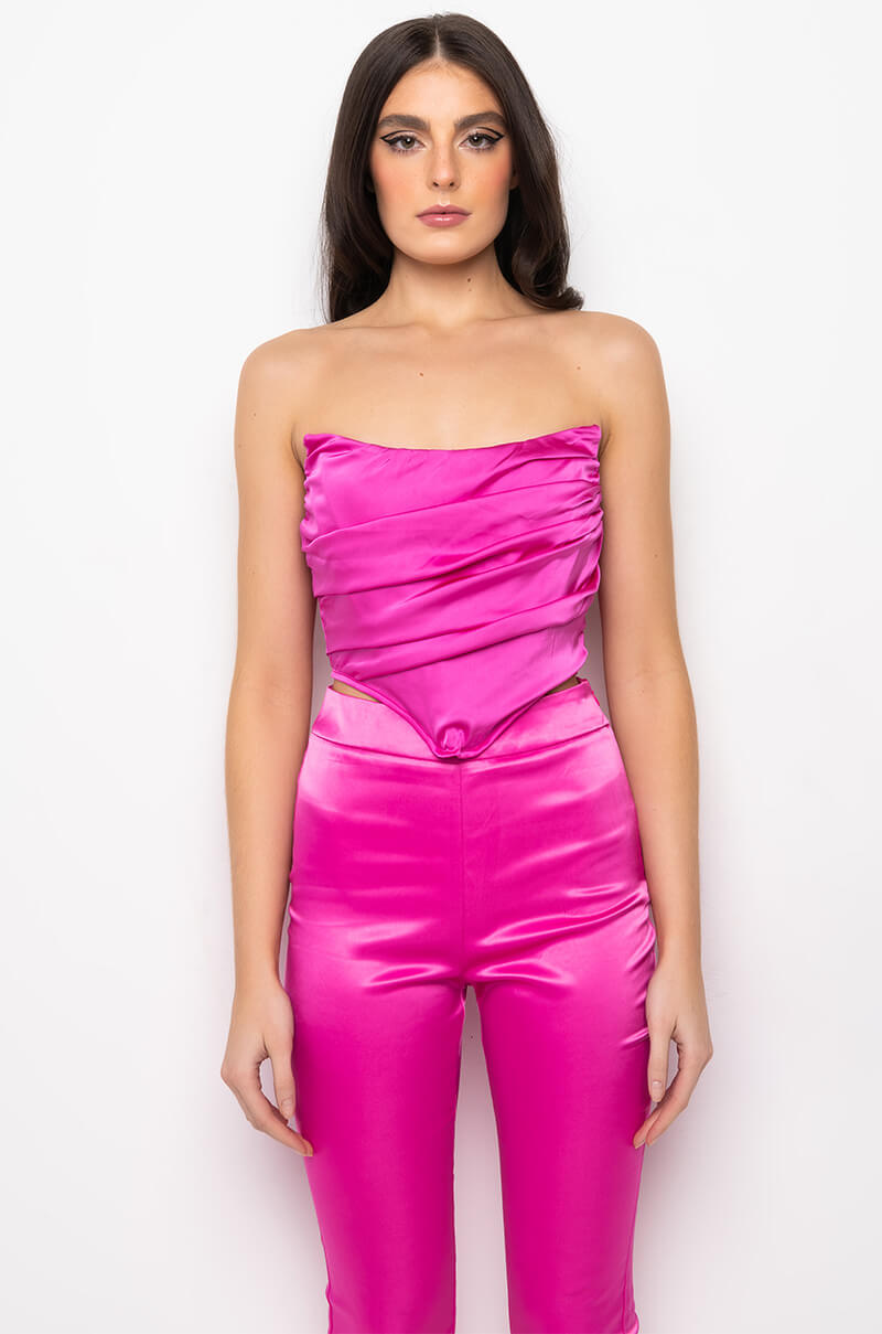 MY VALENTINE SATIN CORSET