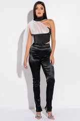 MY VALENTINE SATIN SKINNY PANT