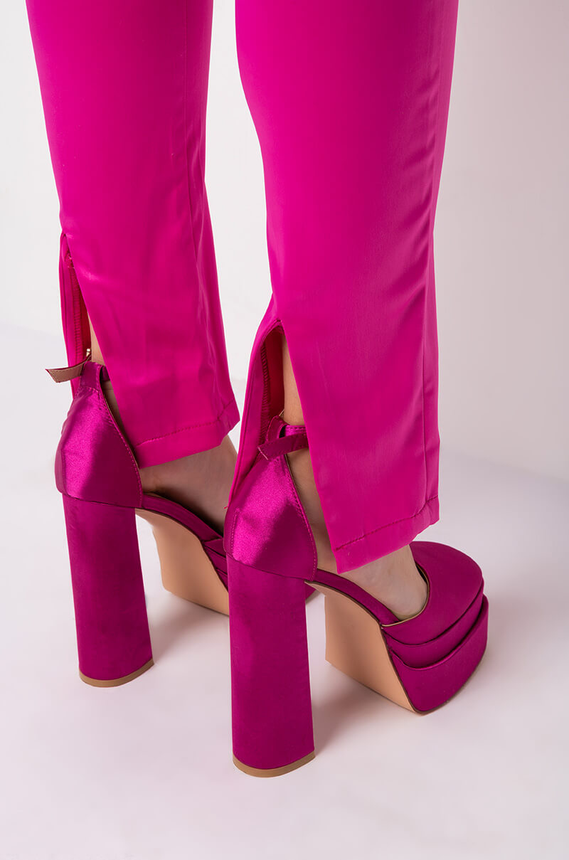 MY VALENTINE SATIN SKINNY PANT