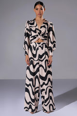 MYSTICAL WAYS WAVY PALAZZO PANT