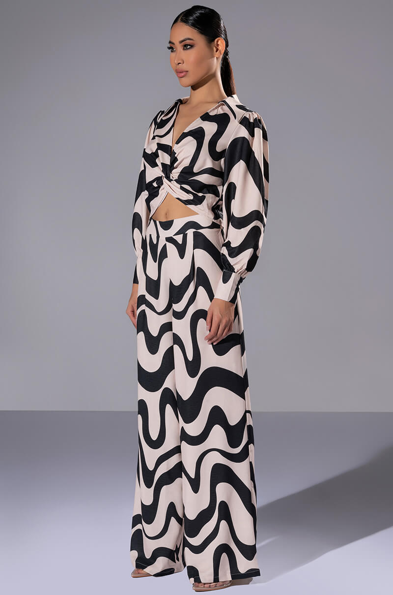 MYSTICAL WAYS WAVY PALAZZO PANT