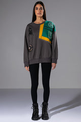 NALLY COLORBLOCKED CREW NECK