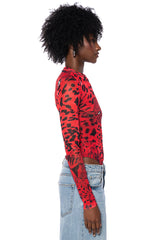 NATURE CALLING CHEETAH PRINT LONG SLEEVE BODYSUIT