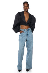 NENA PUFF SLEEVE CROP BLAZER