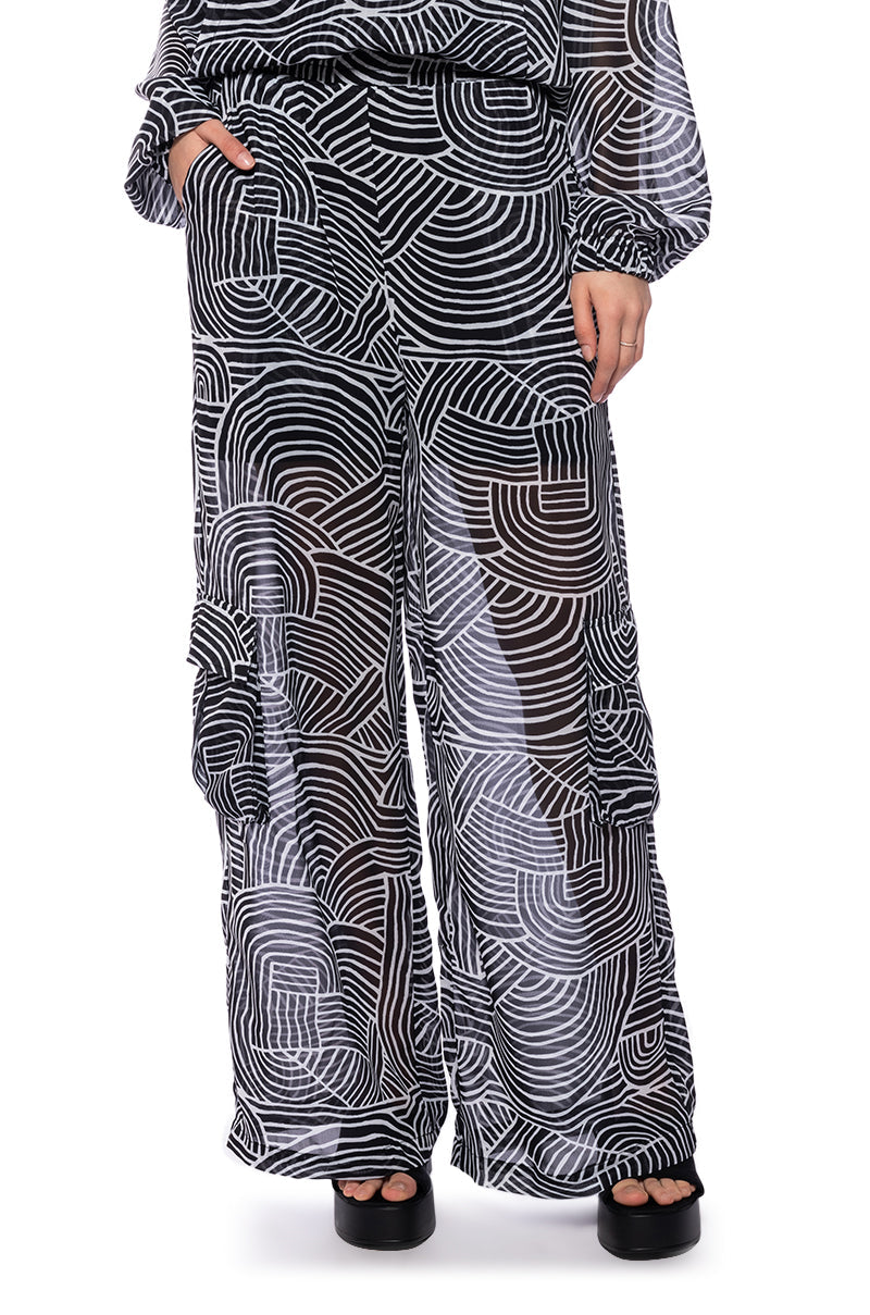 NEVER ENDING HILLS WIDE LEG CARGO PANT
