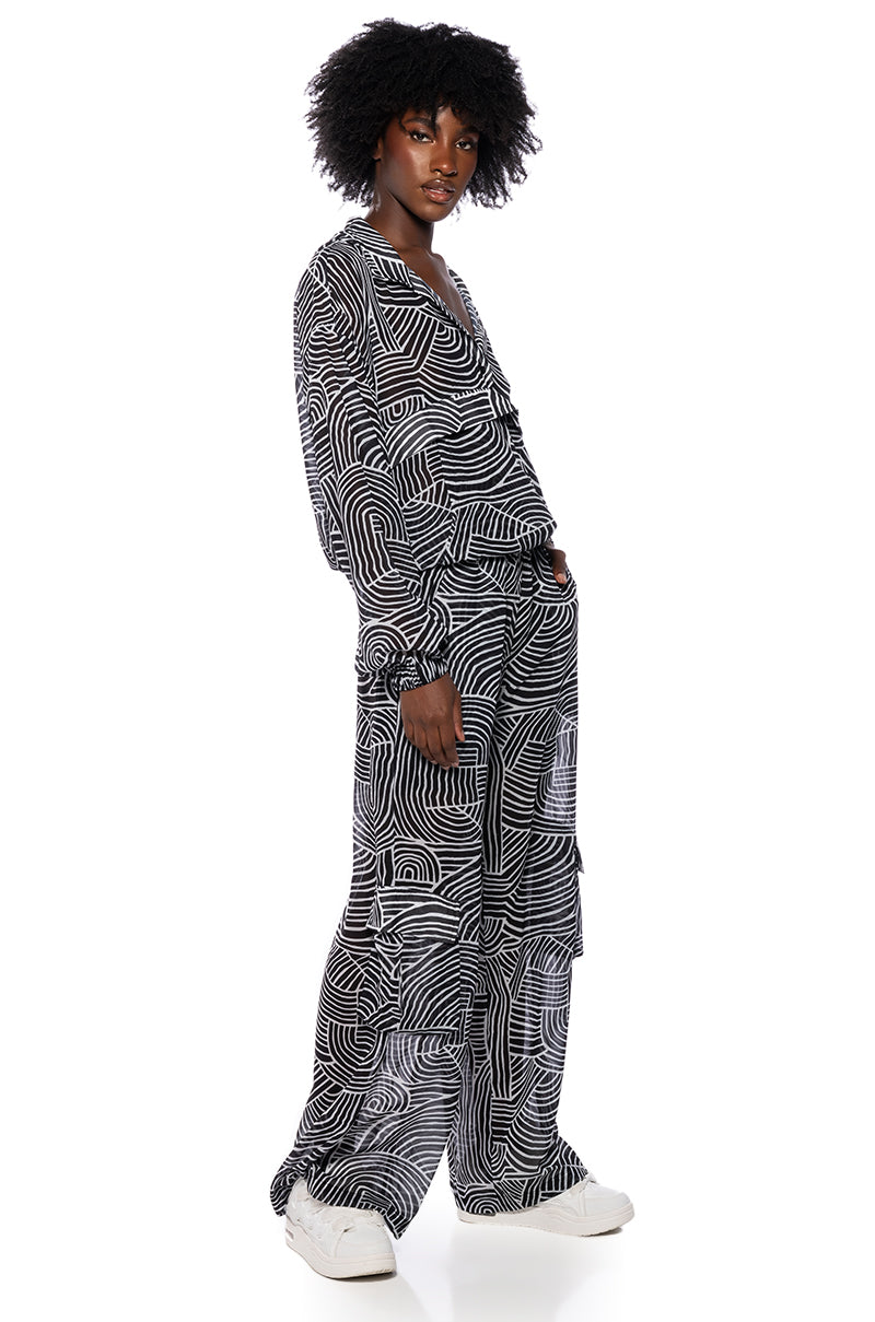 NEVER ENDING HILLS WIDE LEG CARGO PANT