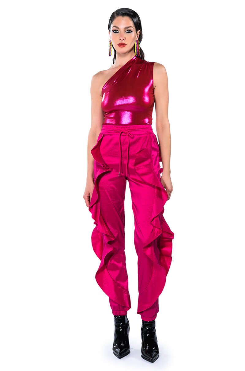 MELANIE RUFFLE DETAILED JOGGER